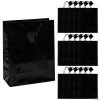 10 1/2" x 13" Large Black Gift Bags - 12 Pc. 2 10 1/2" x 13" Large Black Gift Bags - 12 Pc. -Halloween Costumes Halloween Party Supplies🎃 Sales 10 1 2 x 13 large black gift bags 12 pc 3 180