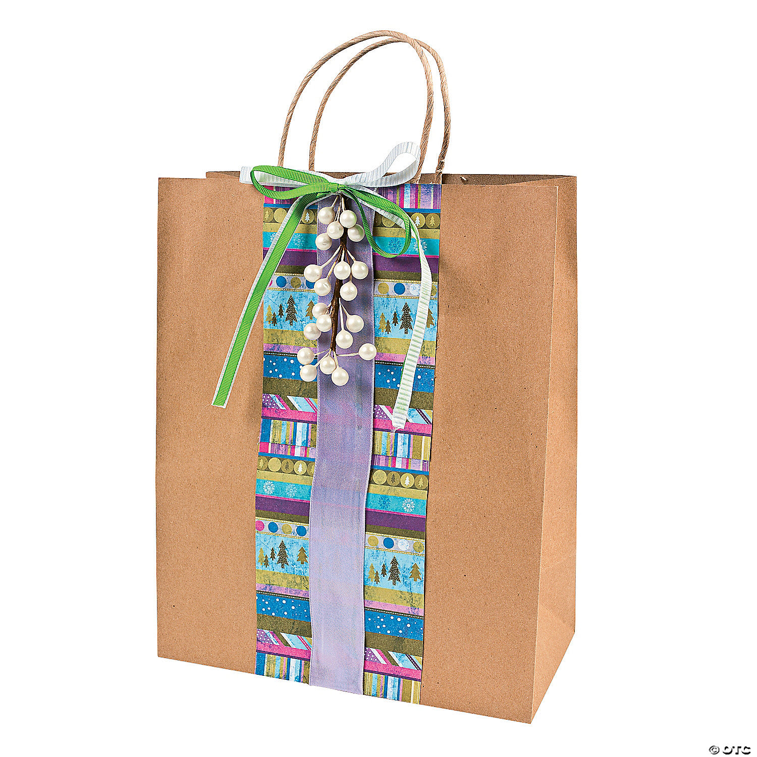 10 1/2" x 5 1/4" x 13" Large Brown Kraft Paper Gift Bags - 12 Pc. 5 10 1/2" x 5 1/4" x 13" Large Brown Kraft Paper Gift Bags - 12 Pc. - Image 3