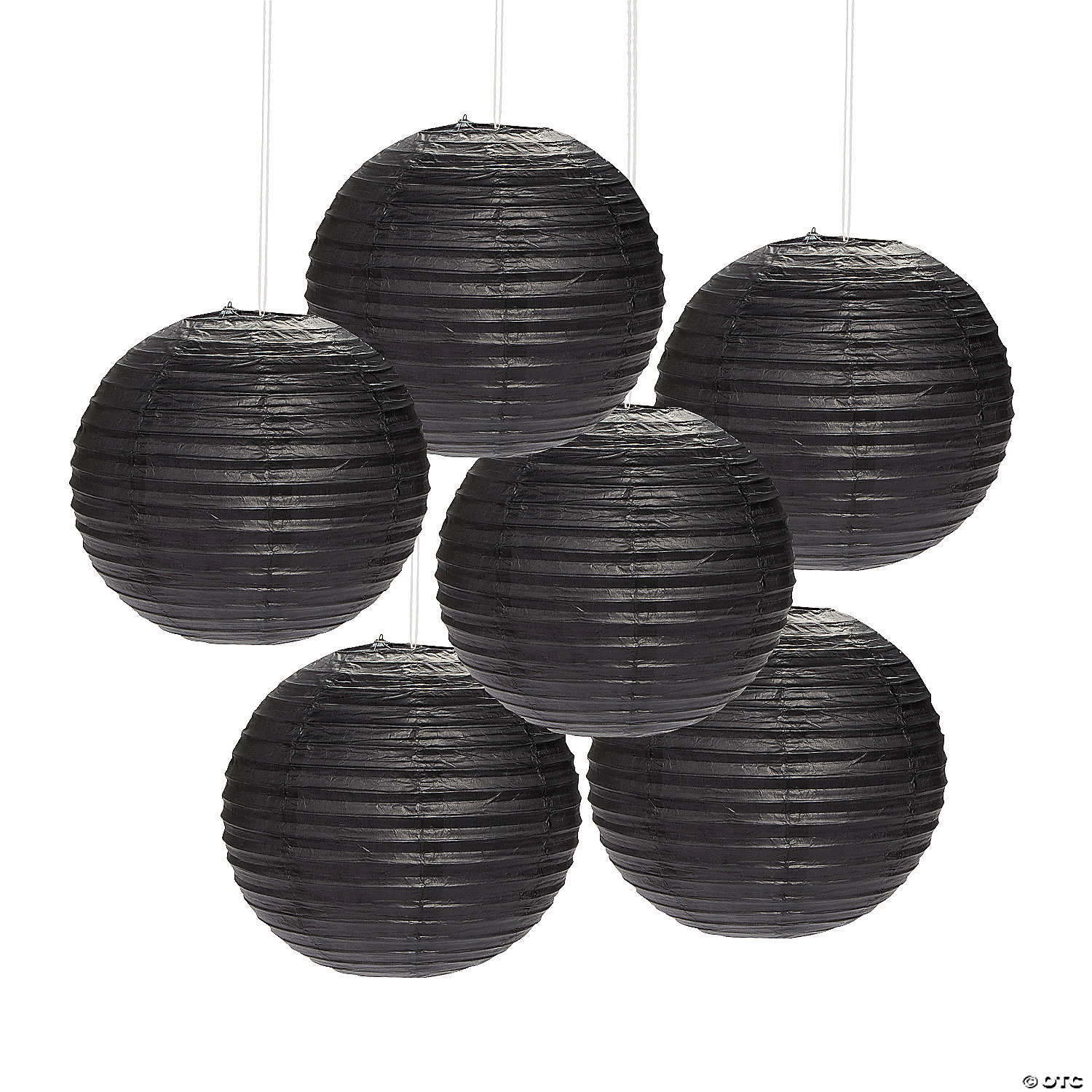 12" Solid Color Paper Lanterns - 6 Pc. 3 12" Solid Color Paper Lanterns - 6 Pc.