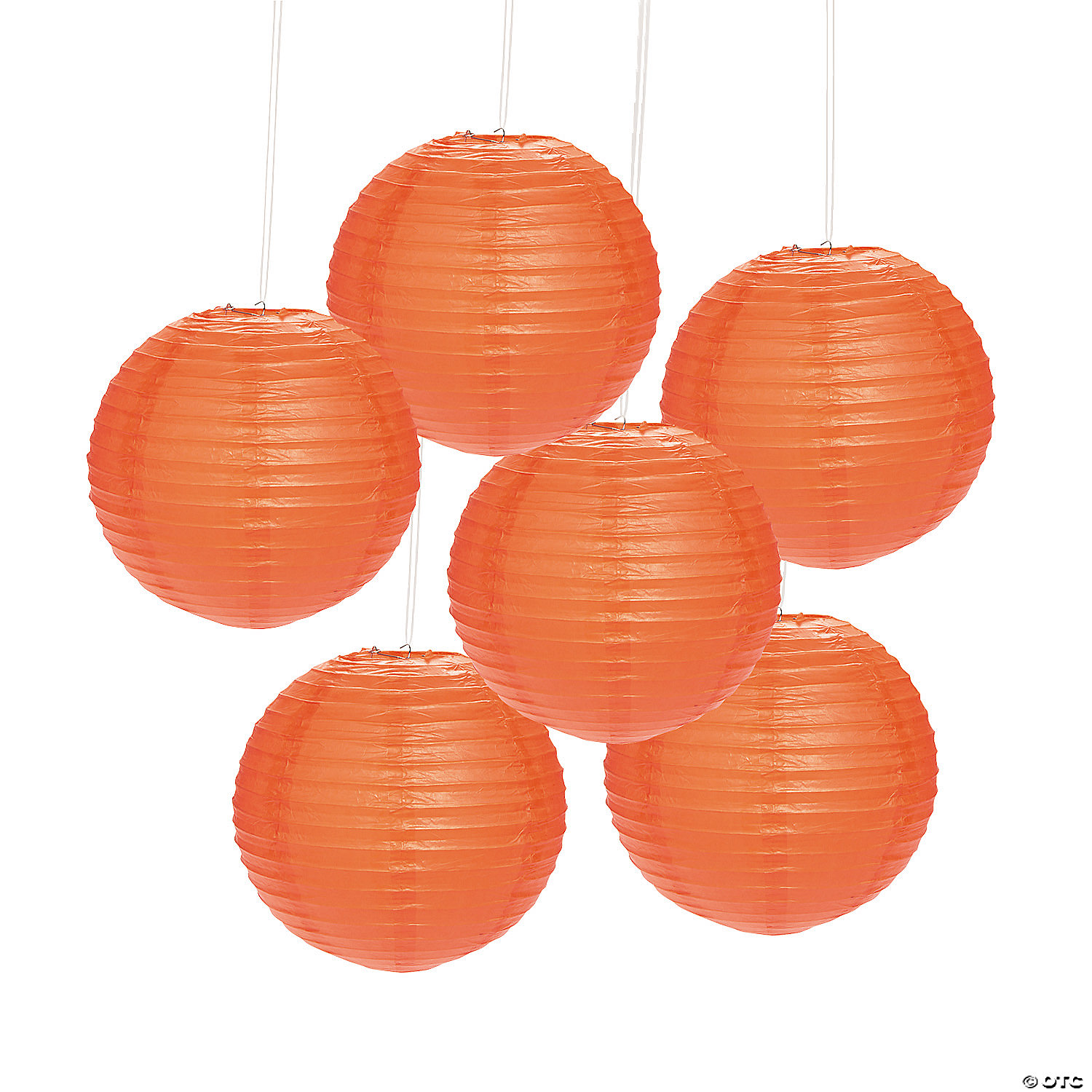 12" Solid Color Paper Lanterns - 6 Pc. 3 12" Solid Color Paper Lanterns - 6 Pc.