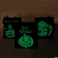 15" x 17" Large Nonwoven Glow-in-the-Dark Halloween Tote Bags - 12 Pc. -Halloween Costumes Halloween Party Supplies🎃 Sales 15 x 17 large nonwoven glow in the dark halloween tote bags 12 pc 13606125 a02