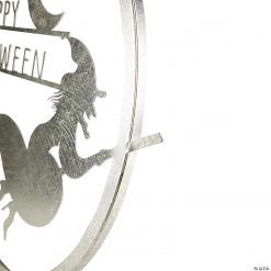 17" Silver Flying Witch Happy Halloween Wall Sign -Halloween Costumes Halloween Party Supplies🎃 Sales 17 silver flying witch happy halloween wall sign14256815 a03