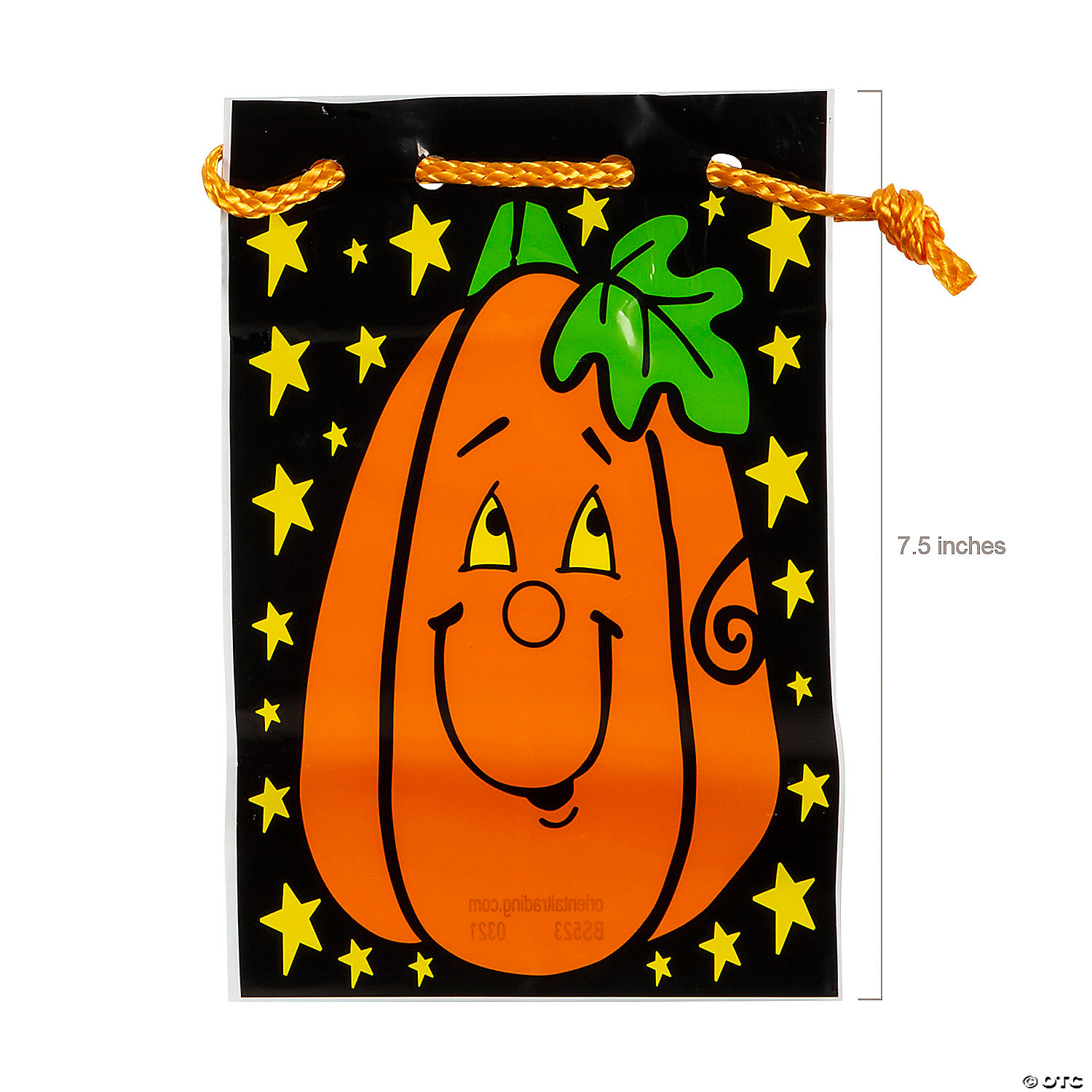 5 1/2" x 7 1/2" Large Halloween Plastic Drawstring Treat Bags - 36 Pc. 4 5 1/2" x 7 1/2" Large Halloween Plastic Drawstring Treat Bags - 36 Pc. - Image 2
