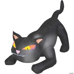 50" Blow Up Inflatable Black Cat Halloween Decoration