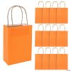 6 1/2" x 9" Medium Kraft Paper Gift Bags - 12 Pc. -Halloween Costumes Halloween Party Supplies🎃 Sales 6 1 2 x 9 medium orange kraft paper gift bags 12 pc 3 5959