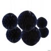 Hanging Honeycomb Decorations - 6 Pc. 2 Hanging Honeycomb Decorations - 6 Pc. -Halloween Costumes Halloween Party Supplies🎃 Sales 6 10 black hanging honeycomb paper ball decorations 6 pc 13932744