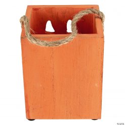 6.25" Small Orange Wood Jack O Lantern Halloween Candle Lantern -Halloween Costumes Halloween Party Supplies🎃 Sales 6 25 small orange wood jack o lantern halloween candle lantern14256849 a04