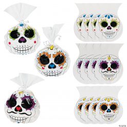 6 3/4" x 9 1/4" Day of the Dead Cellophane Bags - 12 Pc.