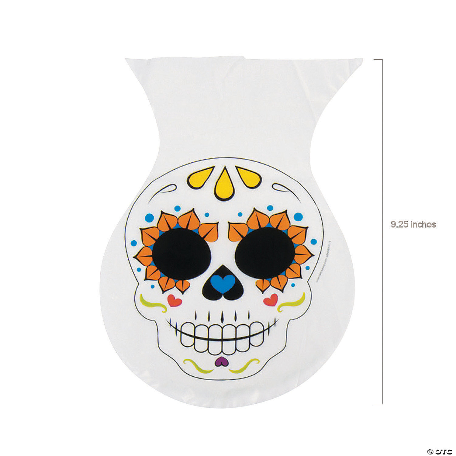 6 3/4" x 9 1/4" Day of the Dead Cellophane Bags - 12 Pc. 4 6 3/4" x 9 1/4" Day of the Dead Cellophane Bags - 12 Pc. - Image 2