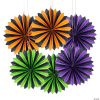 6" Halloween Hanging Paper Fans - 6 Pc. -Halloween Costumes Halloween Party Supplies🎃 Sales 6 halloween hanging paper fans 6 pc 13957906