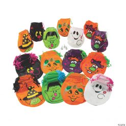 7 1/4" x 8 1/2" Bulk Grinning Halloween Plastic Drawstring Bags - 720 Pc.
