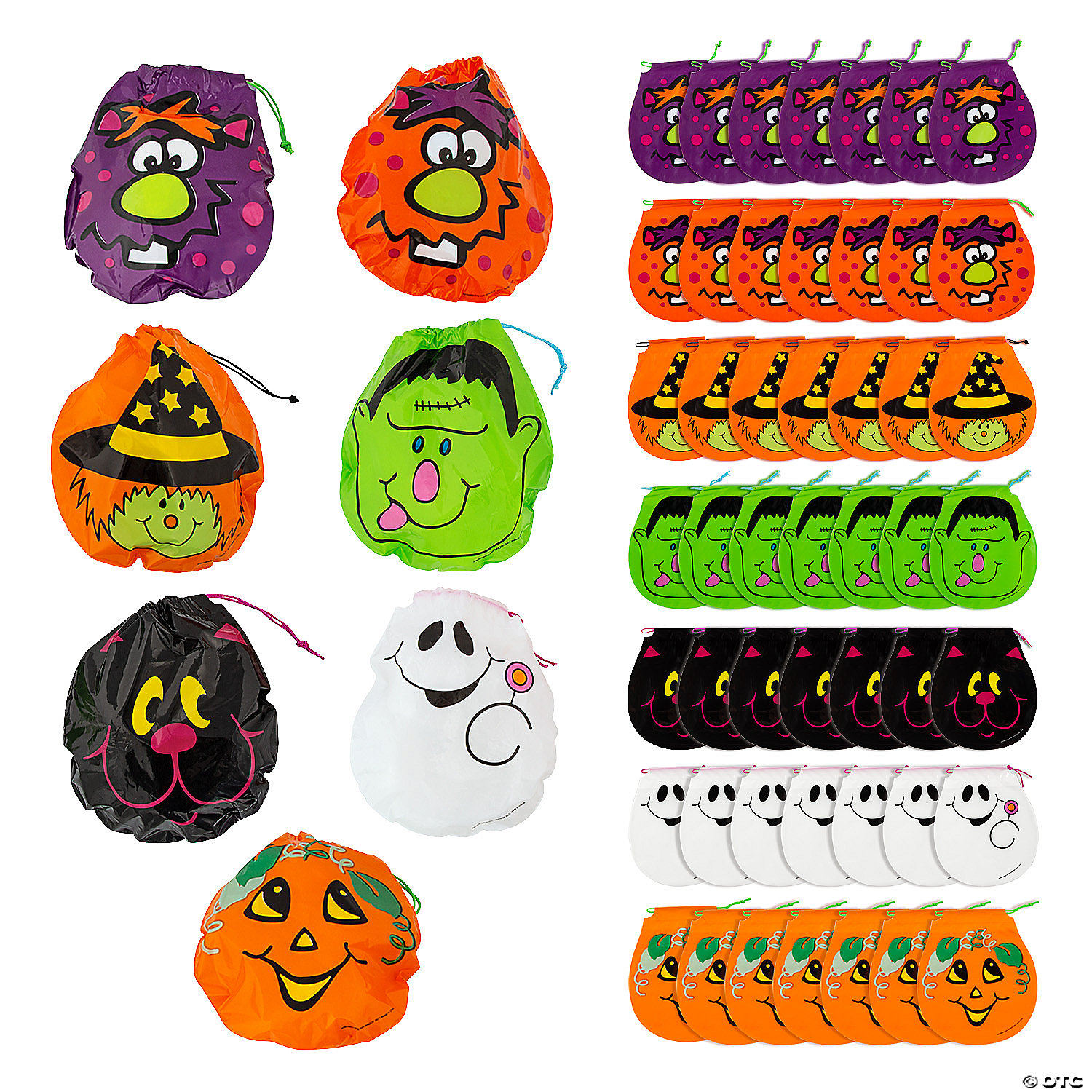 7 1/4" x 8 1/2" Halloween Drawstring Goody Bags - 72 Pc. 3 7 1/4" x 8 1/2" Halloween Drawstring Goody Bags - 72 Pc.