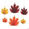 8 1/2" - 17 1/2" Fall Leaves Ceiling Decorations - 6 Pc. -Halloween Costumes Halloween Party Supplies🎃 Sales 8 1 2 17 1 2 fall leaves ceiling decorations 6 pc 13952109