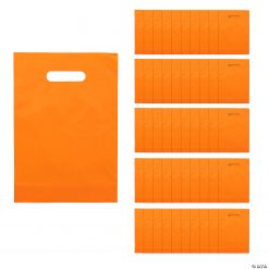 Solid Color Plastic Goody Bags - 50 Pc.