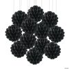 Hanging Tissue Paper Balls - 12 Pc. 1 Hanging Tissue Paper Balls - 12 Pc. -Halloween Costumes Halloween Party Supplies🎃 Sales 8 black hanging honeycomb tissue paper balls 12 pc 3 3116