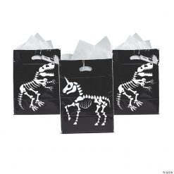Animal Skeleton Trick-or-Treat Goody Bags - 50 Pc.