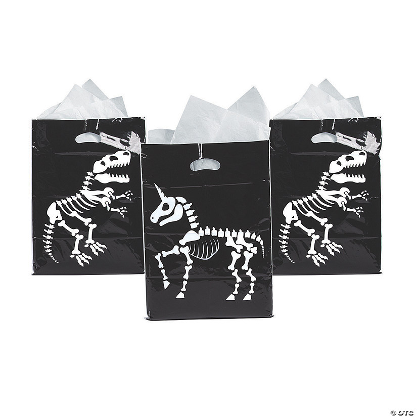 Animal Skeleton Trick-or-Treat Goody Bags - 50 Pc. 3 Animal Skeleton Trick-or-Treat Goody Bags - 50 Pc.
