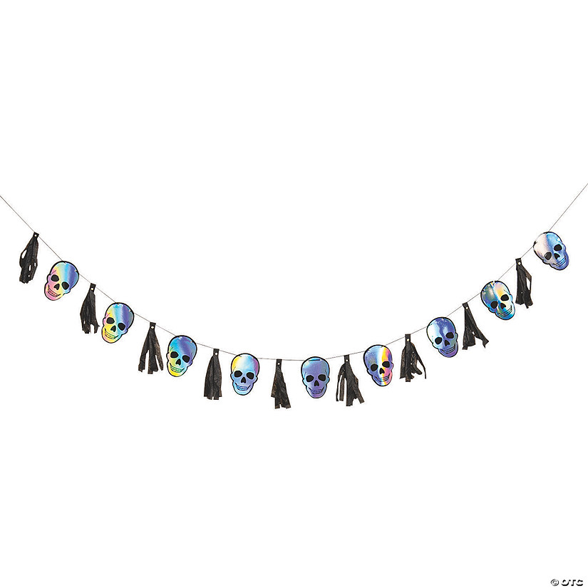 Basic Boo Skeleton Skull Garland Halloween Decoration 3 Basic Boo Skeleton Skull Garland Halloween Decoration