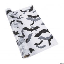 Bat Print Plastic Tablecloth Roll