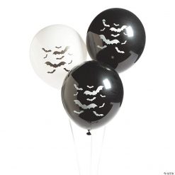 Bat-Printed 11" Latex Balloons