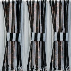 Black & White Striped Gossamer Roll 9 Black & White Striped Gossamer Roll -Halloween Costumes Halloween Party Supplies🎃 Sales black and white striped gossamer roll13655676 a02