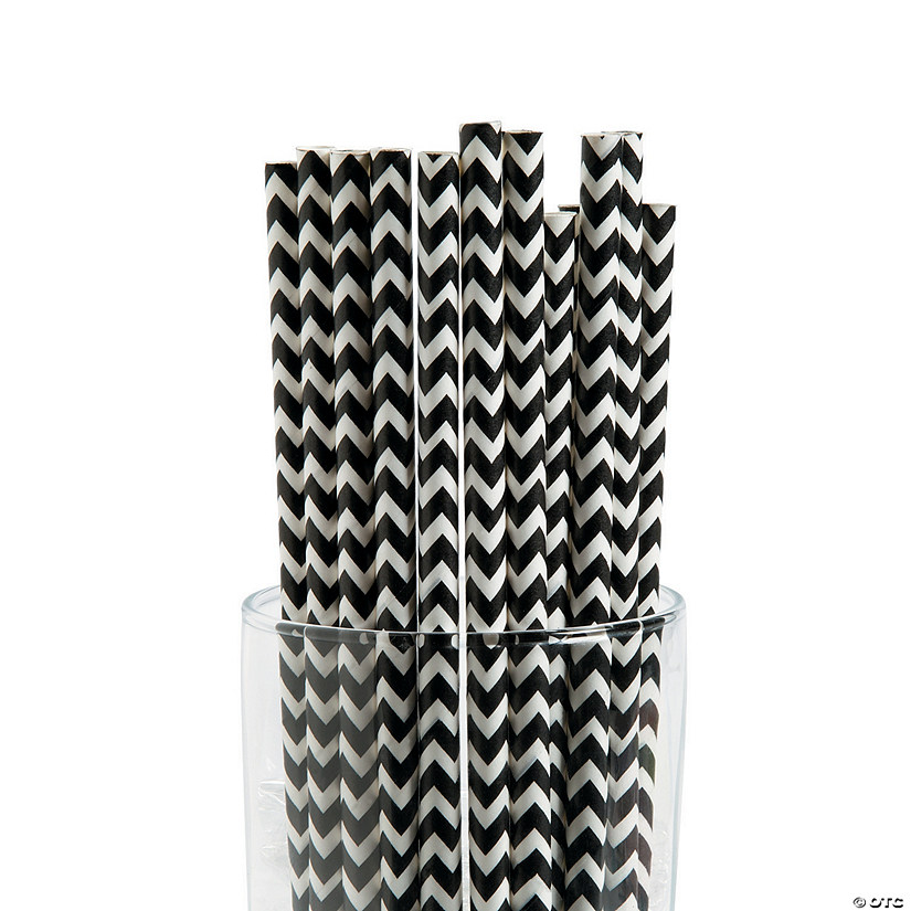 Chevron Paper Straws - 24 Pc. 3 Chevron Paper Straws - 24 Pc.