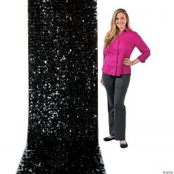 Floral Sheeting -Halloween Costumes Halloween Party Supplies🎃 Sales black floral sheeting backdrop13754285 a01