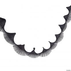 Fringe Paper Streamer -Halloween Costumes Halloween Party Supplies🎃 Sales black fringe paper streamer13846516 a01