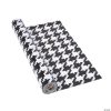 Black Houndstooth Plastic Tablecloth Roll -Halloween Costumes Halloween Party Supplies🎃 Sales black houndstooth plastic tablecloth roll13909922