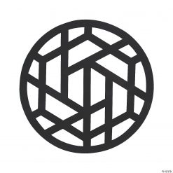 Black Laser-Cut Chargers - 24 Ct.