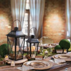 Black Metal Lanterns - 2 Pc. -Halloween Costumes Halloween Party Supplies🎃 Sales black metal lanterns 2 pc 96 2089c a05