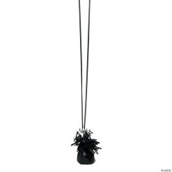 Black Metallic Balloon Weights - 12 Pc.