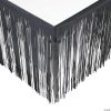 Metallic Fringe Plastic Table Skirt -Halloween Costumes Halloween Party Supplies🎃 Sales black metallic fringe plastic table skirt13913042