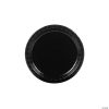 Round Paper Dessert Plates - 24 Ct. -Halloween Costumes Halloween Party Supplies🎃 Sales black paper dessert plates 24 ct 70 1053