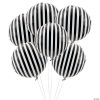 Striped 18" Mylar Balloons - 6 Pc. 1 Striped 18" Mylar Balloons - 6 Pc. -Halloween Costumes Halloween Party Supplies🎃 Sales black striped 18 mylar balloons 6 pc 3 4226