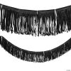 Tissue Fringe Garland 2 Tissue Fringe Garland -Halloween Costumes Halloween Party Supplies🎃 Sales black tissue paper fringe garland13964245