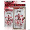 Bloody Door Cover -Halloween Costumes Halloween Party Supplies🎃 Sales bloody door coverfm79044