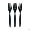 Bulk Solid Color Plastic Forks - 50 Ct. 2 Bulk Solid Color Plastic Forks - 50 Ct. -Halloween Costumes Halloween Party Supplies🎃 Sales bulk black plastic forks 50 ct 70 1516