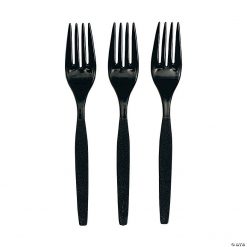 Bulk Solid Color Plastic Forks - 50 Ct.
