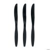 Bulk Solid Color Plastic Knives - 50 Ct. 2 Bulk Solid Color Plastic Knives - 50 Ct. -Halloween Costumes Halloween Party Supplies🎃 Sales bulk black plastic knives 50 ct 70 1518