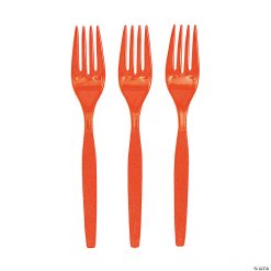 Bulk Solid Color Plastic Forks - 50 Ct.