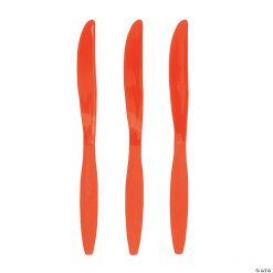 Bulk Solid Color Plastic Knives - 50 Ct.