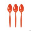 Bulk Solid Color Plastic Spoons - 50 Ct. 1 Bulk Solid Color Plastic Spoons - 50 Ct. -Halloween Costumes Halloween Party Supplies🎃 Sales bulk orange plastic spoons 50 ct 70 1499