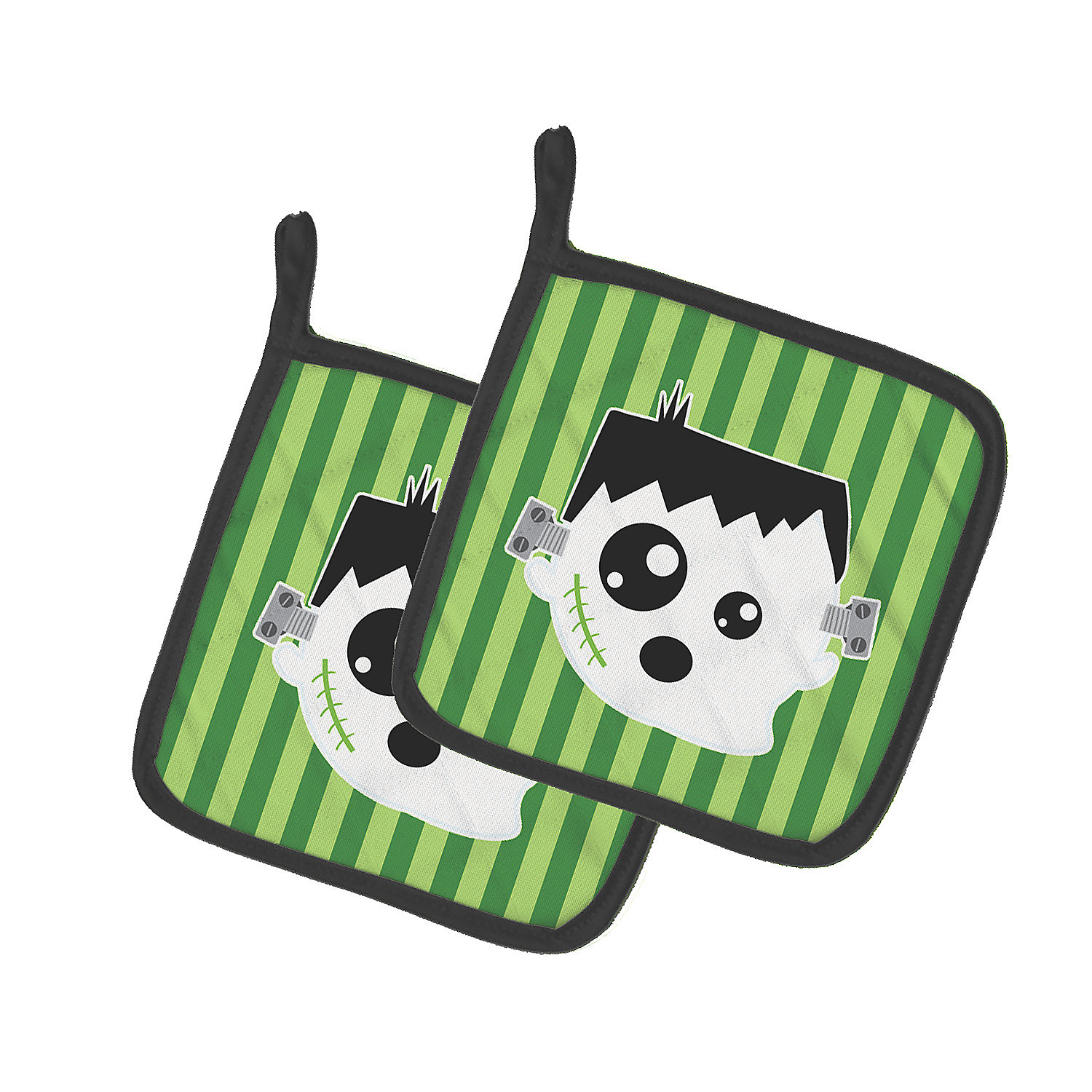 Caroline's Treasures, Halloween, Halloween Ghost Frankenstein Pair of Pot Holders, 7.5 x 7.5, 3 Caroline's Treasures, Halloween, Halloween Ghost Frankenstein Pair of Pot Holders, 7.5 x 7.5,