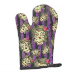 Caroline's Treasures, Halloween, Watecolor Day of the Dead Halloween Oven Mitt, 8.5 x 12, Seasonal