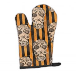 Caroline's Treasures, Halloween, Watecolor Halloween Day of the Dead Head Oven Mitt, 8.5 x 12, Seasonal
