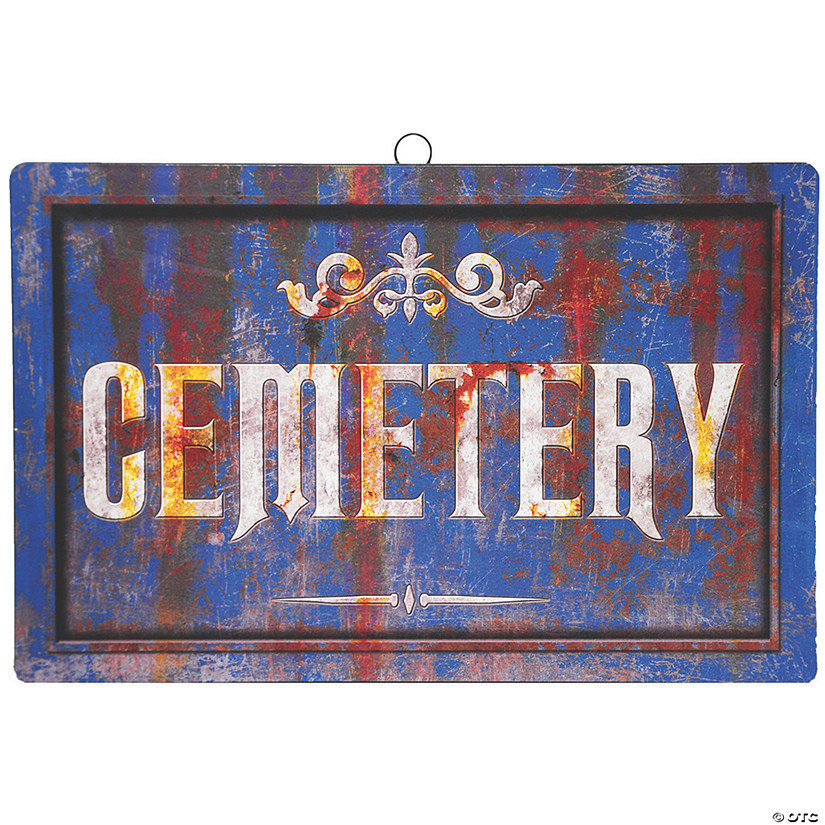 Cemetery Sign Halloween Decoration 3 Cemetery Sign Halloween Decoration