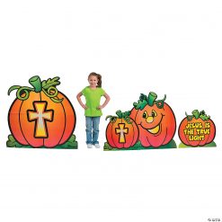 Christian Pumpkin Cardboard Stand-Ups - 3 Pc.