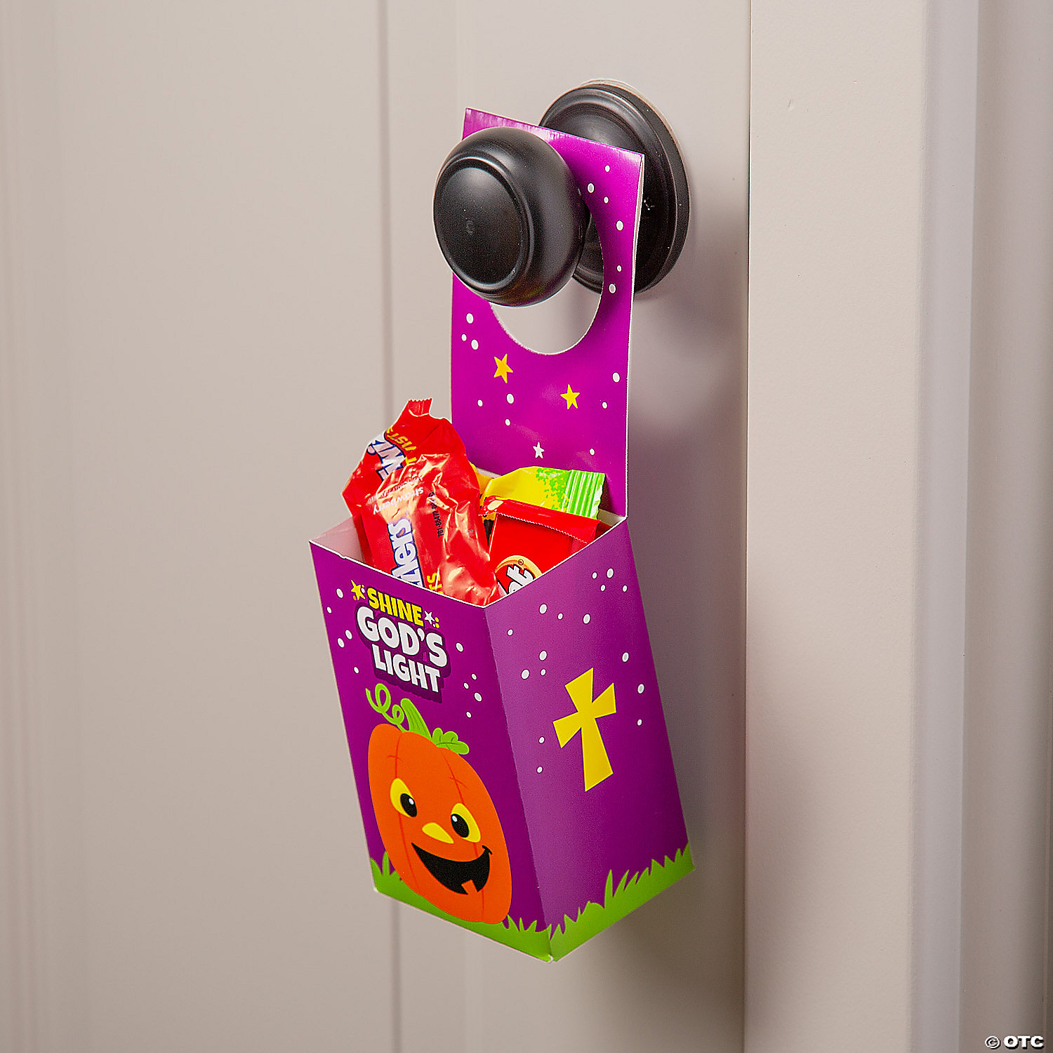 Christian Pumpkin Door Hanger Treat Boxes - 12 Pc. 5 Christian Pumpkin Door Hanger Treat Boxes - 12 Pc. - Image 3