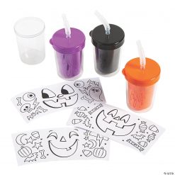 Color Your Own Jack-O’-Lantern Cups with Lids & Straws 7 Color Your Own Jack-O’-Lantern Cups with Lids & Straws -Halloween Costumes Halloween Party Supplies🎃 Sales color your own jack o lantern cups with lids and straws13950319 a02